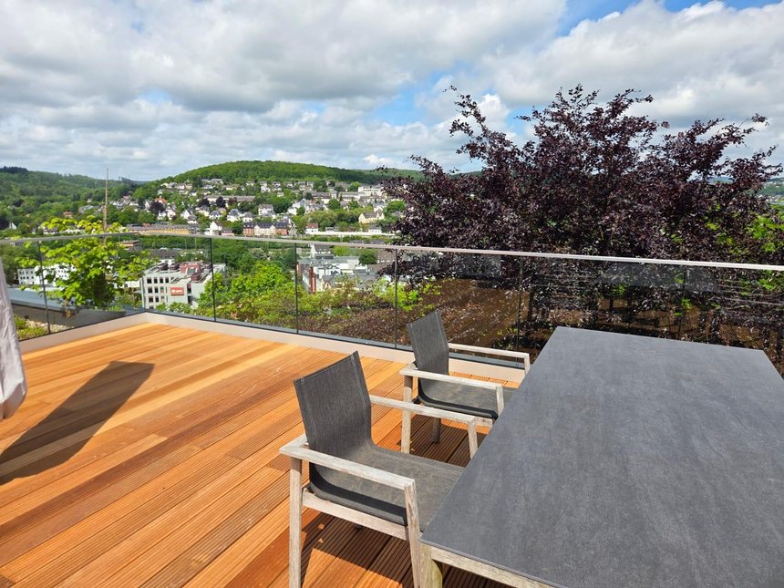 Sitzbereich auf der Dachterrasse